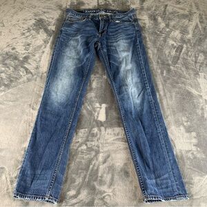 American Eagle‎ Skinny Jeans Womens 30 /32 Dark Wash Cotton Stretch Mid Rise